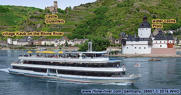 Rhine river cruises in Germany